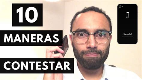 Maneras de Contestar el Teléfono en Español YouTube