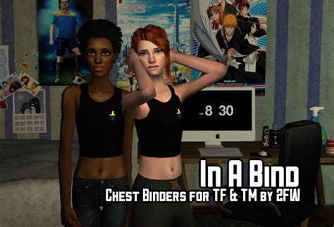 In A Bind Chest Binders For Tf And Tm Sims Sims Cc Sims 4