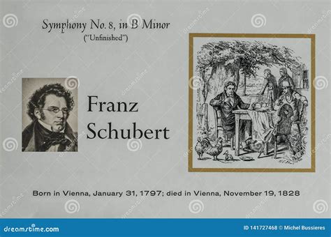 Austrian Composer Franz Schubert Editorial Stock Photo Image Of