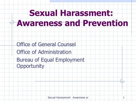 sexual harassment employee powerpoint