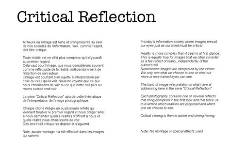 The idea of animal right and the place of non human creatures in the world alongside humans is one leadership roles and effective communication skills in these roles are critical in all areas of life whether the individual is in a leadership position or in a. Critical Reflection | SebastienL