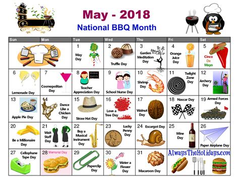 National Food Days Calendar 2024 Vilma Jerrylee