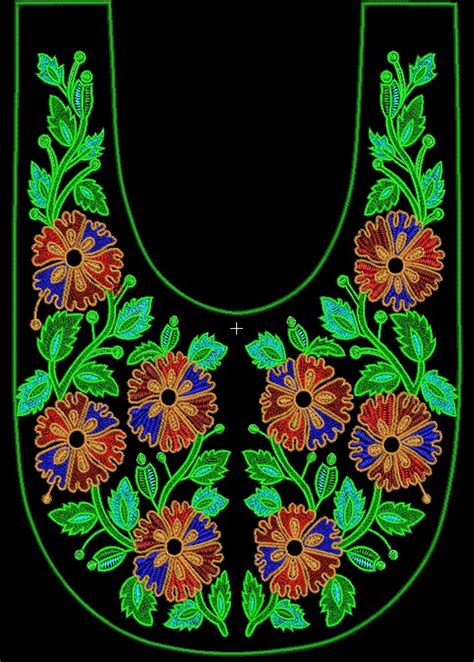 Neck Embroidery Design Free Download