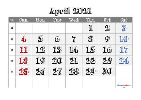 Free Printable Calendar April 2021 2022 And 2023 And More Free