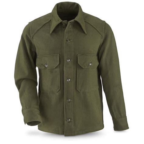 Us Military Surplus Korean War Era Wool Field Shirt New 655505