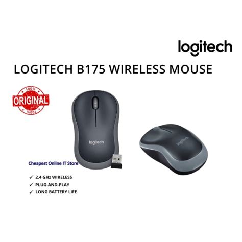 Logitech B175 Wireless Mouse Plug And Play Wireless Plus Comfort 2