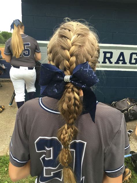 It is a half up half down sports hairstyle which can prevent the hair from getting into your way. thick hair braids | Sports hairstyles, Sporty hairstyles ...