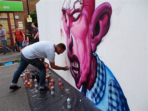 Top Graffiti Artists Show Off Their Work At The Urban Art Fair Brixton