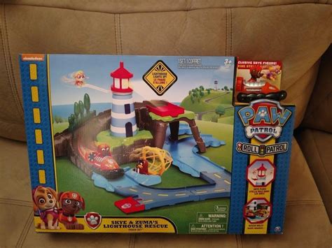 Paw Patrol Skye And Zumas Lighthouse Rescue Track Set With Exclusive Toy