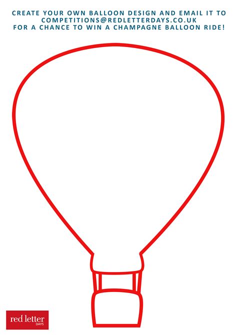 Hot air balloon template | technical drawings, envelope gore pattern blanks, etc. Competition: Win a Sunrise Champagne Hot Air Balloon ...