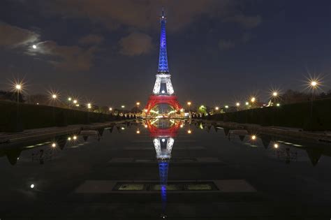 Tour Eiffel Bleu Blanc Rouge Voyage Carte Plan