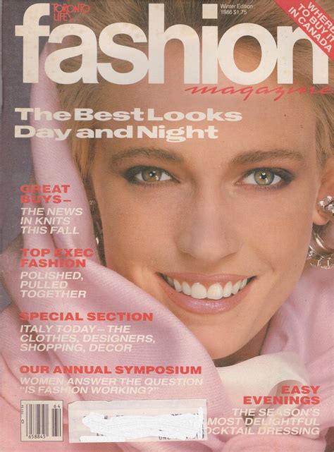 1986 Toronto Life Vintage Canadian Fashion Magazine Canada Etsy