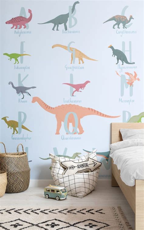 Dinosaur Wallpaper Dino Wallpaper Hovia Dinosaur Decor Bedroom