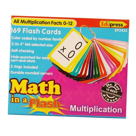 Math In A Flash™ Color Coded Flash Cards Multiplication