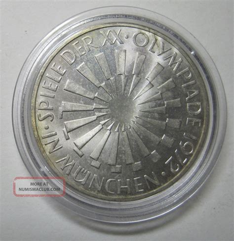 Germany Federal Republic 10 Mark 1972 0 625 Silver Munich Olympics