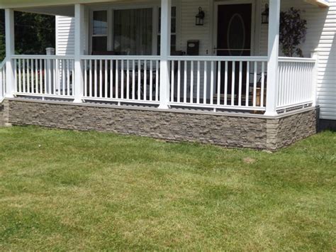 Front porch stone, Front porch skirting ideas, Porch skirting ideas