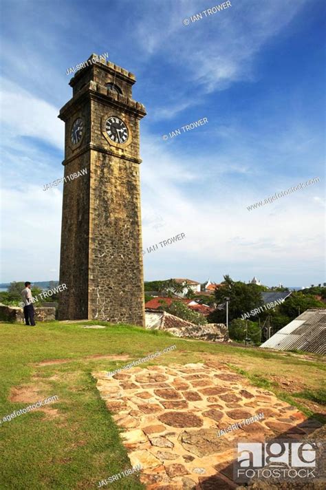 Clock Tower In Galle Fort Galle Sri Lanka Stock Photo Picture And