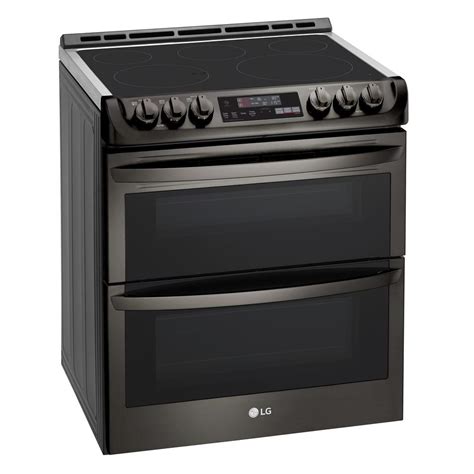 Lg Electronics 73 Cu Ft Smart Double Oven Electric Range Self