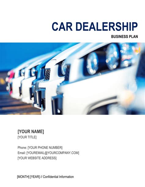 Business Plan For Car Dealership Pdf Quyasoft