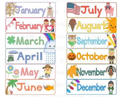 Months Of The Year Clipart April And Other Clipart Images On Cliparts Pub