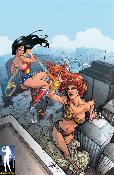 Wonder Woman Vs Giganta By Livia Pastore And Ylenia Di Napoli Giganta