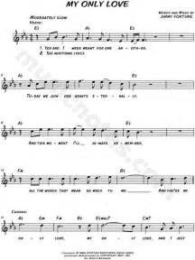 The Statler Brothers My Only Love Sheet Music Leadsheet In Eb Major
