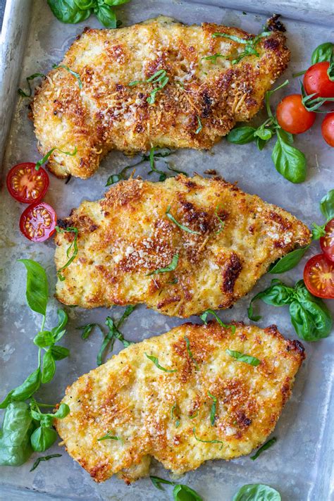 Parmesan Crusted Chicken Oven Baked Momsdish