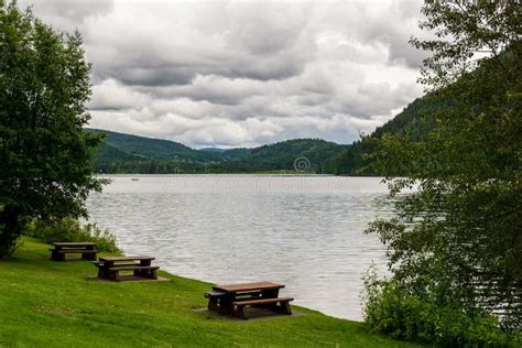 Paul Lake Provincial Park Picnic Area Summer Time British Columbia