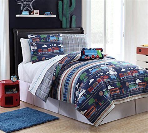 Shop for thomas toddler bedding set online at target. 7 Pc Reversible, Train Comforter Set, Bed in a Bag, Twin ...