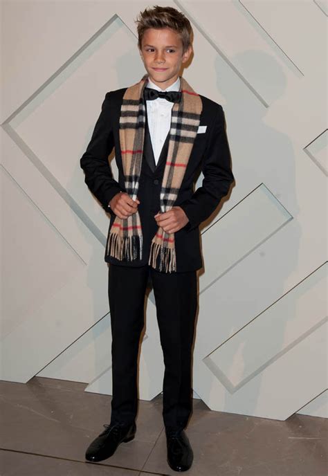 Romeo Beckham 12 Oozes Class As He Stars In Burberry S Festive Campaign Daily Star