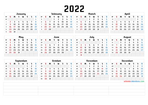 Get Calendar 2022 Template Word  My Gallery Pics