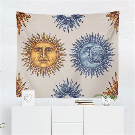 Sun And Moon Tapestry Shower Door Hardware Shower Doors Sun And Moon