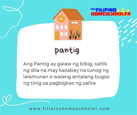 Ano Ang Pantig At Mga Halimbawa — The Filipino Homeschooler