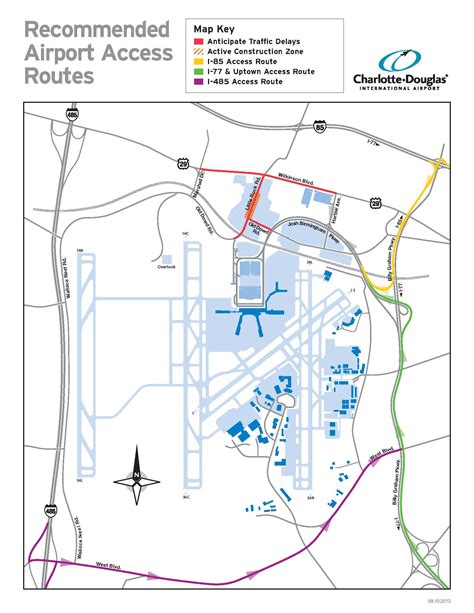 Charlotte Douglas Airport Parking Map Cape May County Map