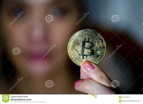 Bitcoin Coins Stock Image Image Of Mainboard Cryptocurrency 101149011