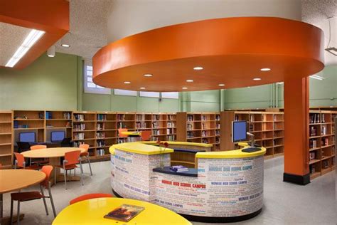 Fun Circulation Desk And Great Color Palette Library Design Showcase