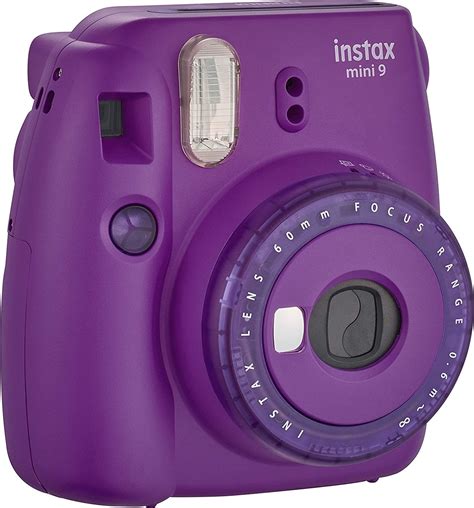 Fujifilm Instax Mini 9 Instant Film Camera Purple With Clear Accents