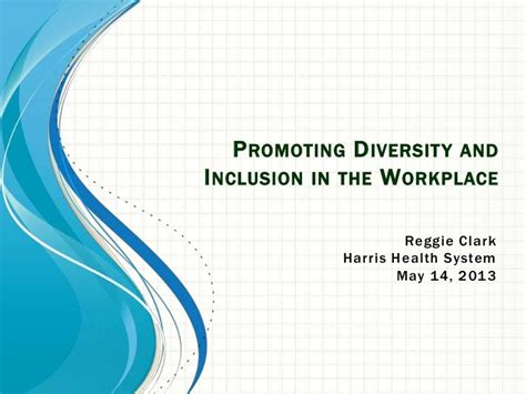 Promoting Diversity And Inclusion In The Workplace Hhs Presentation