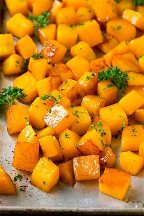 Roasted Butternut Squash With Brown Sugar Dinner At The Zoo