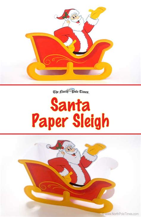 Christmas Crafts For Kids Santas Sleigh Craft