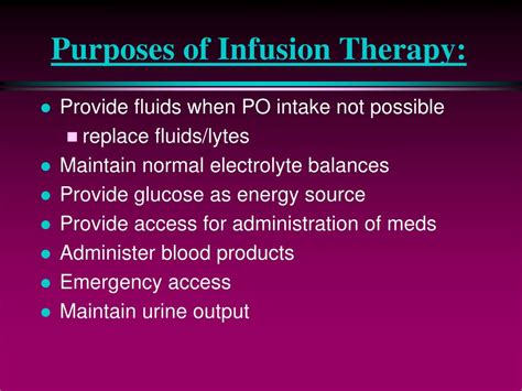 Ppt Intravenous Therapy Iv Infusion Preparations Fluid And