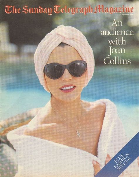 Joan Collins British Sunday Telegraph Magazine 22 September 1996 C