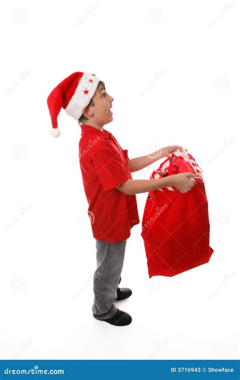 Catching Objects In Santa Sack Stock Image Image Of Catching Sack