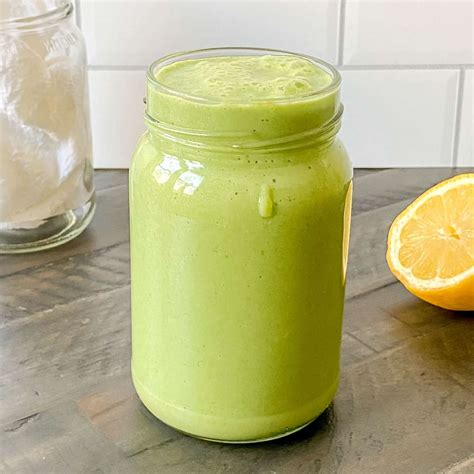 Lemon Ginger Spinach Banana Smoothie Pass The Sprouts