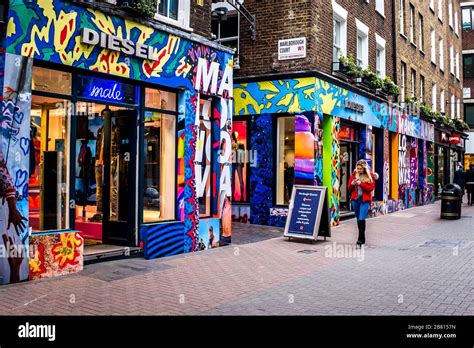 Shopping In Carnaby Street London Stock Photo Alamy