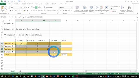 Práctica en Excel Referencias relativas absolutas y mixtas I YouTube