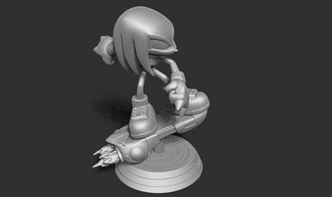Knuckles Sonic The Hedgehog Fanart D Model D Printable Cgtrader