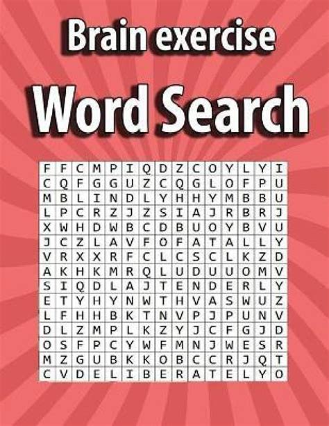 Brain Exercise Word Search Buy Brain Exercise Word Search By K P J At
