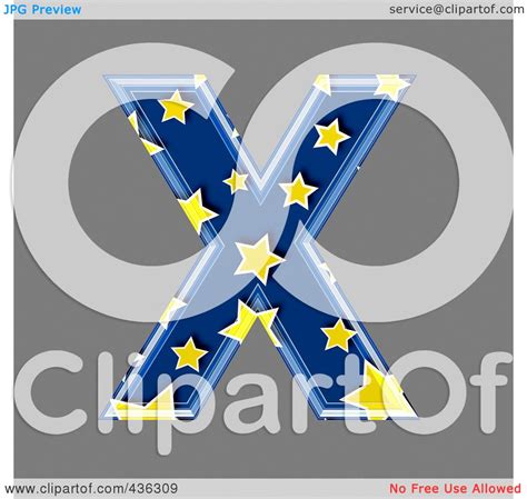 Royalty Free Rf Clipart Illustration Of A 3d Blue Starry Symbol