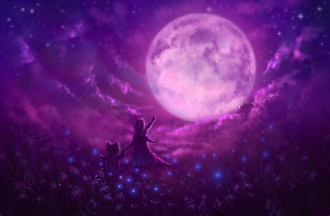 Purple Moon Wallpapers Top H Nh Nh P